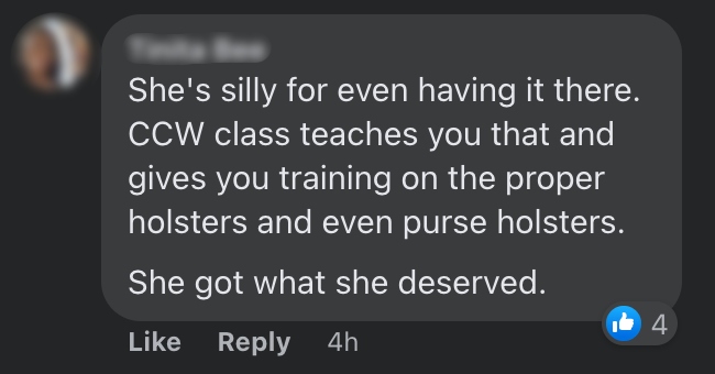 comment on small of back carry disarm video