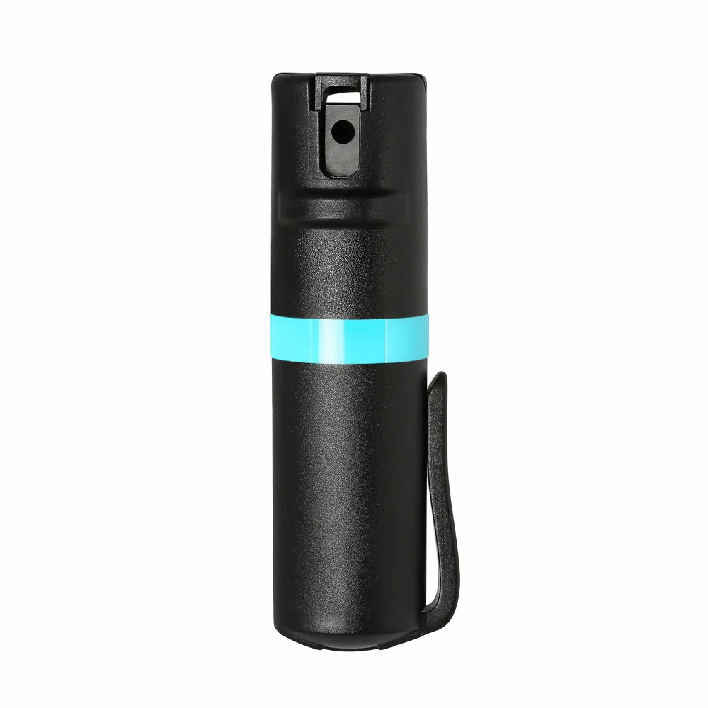 thumbnail image 2 of POM Pepper Spray Flip Top Pocket Clip - Maximum Strength OC - Black On Black - Self Defense 2 of 4