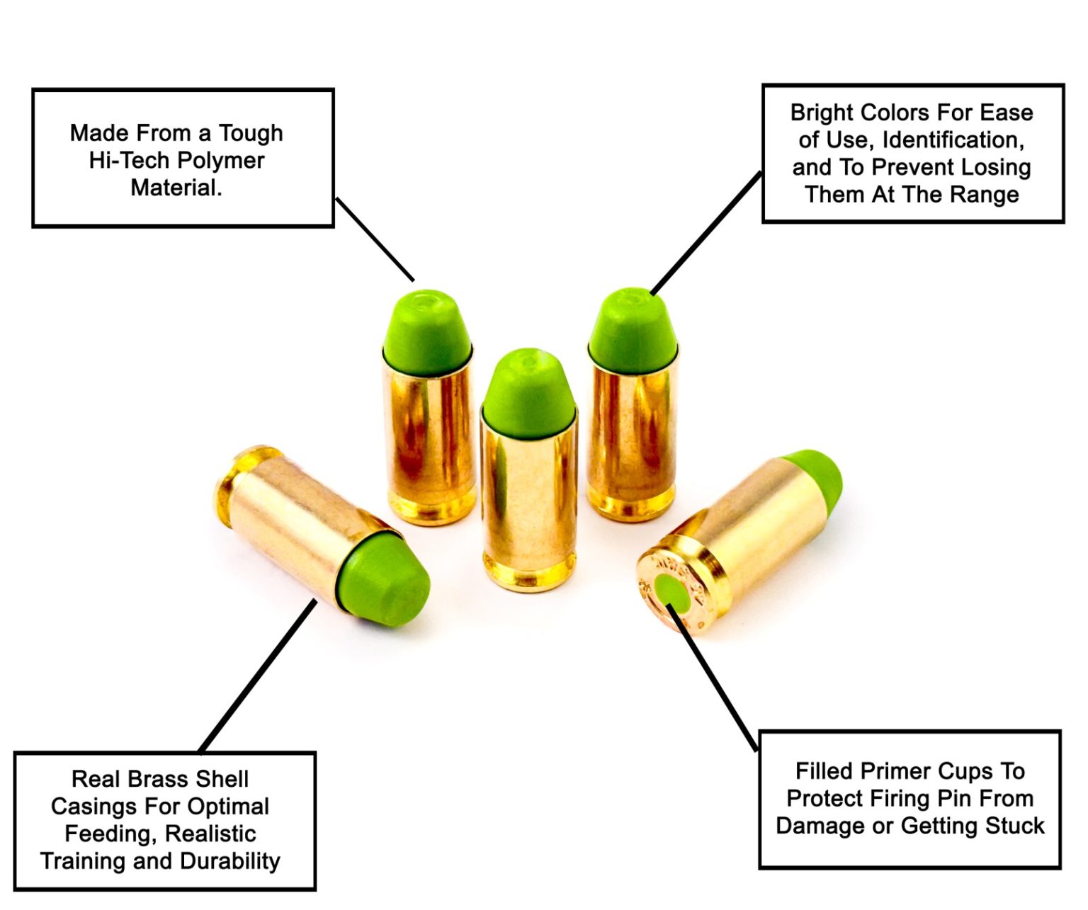 .40 Dummy Ammo Training Inert Rounds » Concealed Carry Inc