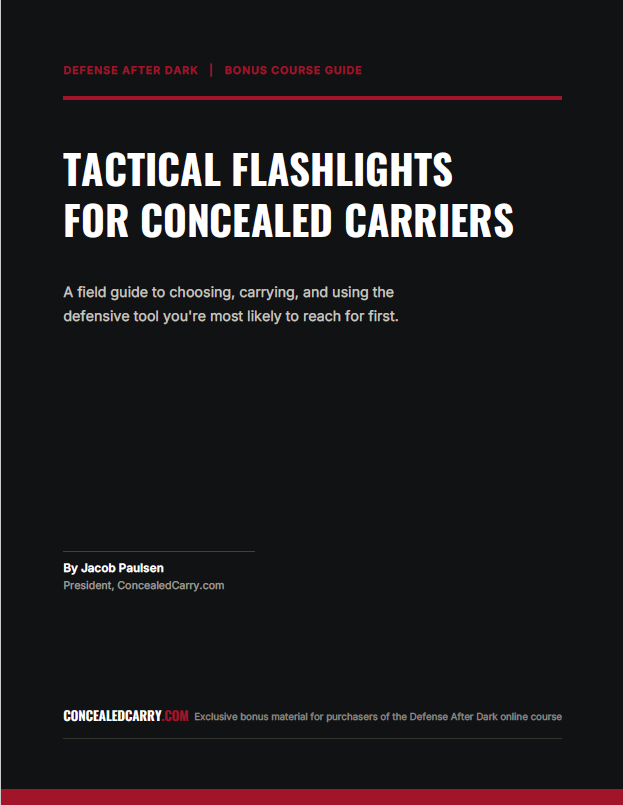 THE TACTICAL FLASHLIGHTS FOR CONCEALED CARRIERS FIELD GUIDE COVER
