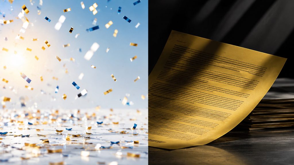 Celebration Balanced Against Legal Reality