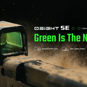 Osight SE enclosed 2 MOA multi-reticle green dot sight