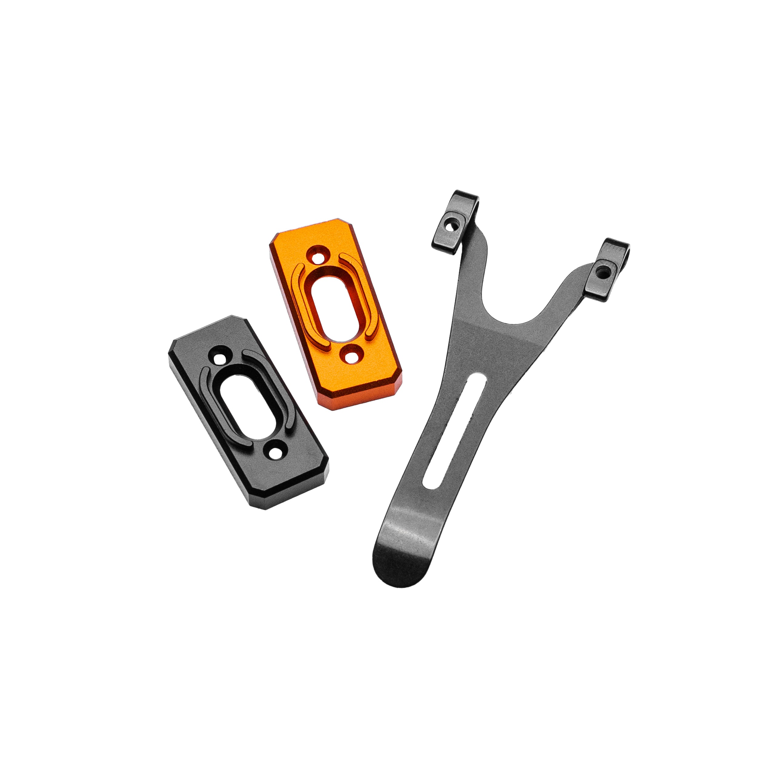 Noxon Anark flashlight included deep carry pocket clip and guarded tail cap